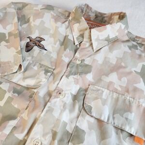 Men's Old Tejas Button Up With Embroidered Dove